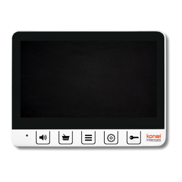 Konwi İntercom 7 İnch Monitör VSpro Beyaz